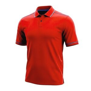 Nicklaus Golf Mens Red‎ Performance Polo Shirt Size L